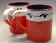 Floral band mugs