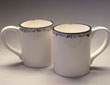 Charcoal band mugs