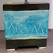 Day and Night Lamp, 9 x 4 base, 18 in tall with shade, day side (BC made shade) - SOLD