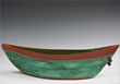 Copper Patina and Red Clay Lifeboat 4x14x3 - SOLD