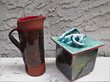 Red Clay Pitcher and Wave Box