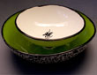 Festiveware with light kiwi and filigree footed bowl