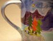 Detail of Three Tree scene mug
