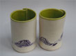 Beverage Tumblers Wave, Violet and Lt Green