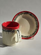 Filigree in Red - Mug $35 Plate $25