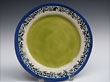 Sandwich Plate Matte Blue and Lt Green $28