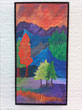 Fire Sky 12 x 24 framed acrylic on canvas $275