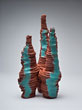 Formation Series: Aqua Gemstone, 13x7 dia. $150