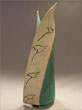 Bird Vase, 12in tall $95