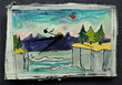 Almost Sunset Time (clock) 8x5 - SOLD