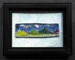 4 Mountains 2 Birds 7 x 9 framed $60